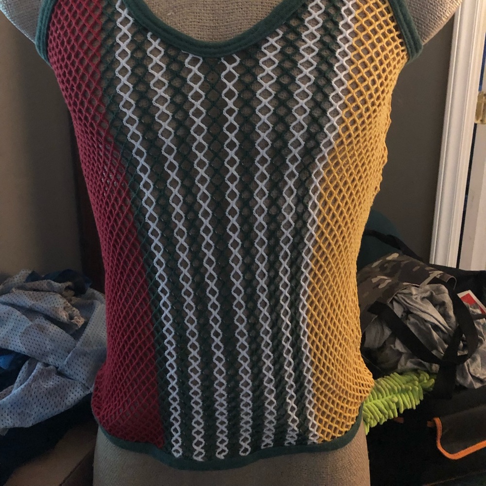 Bob Marley Fishnet tank top, Large